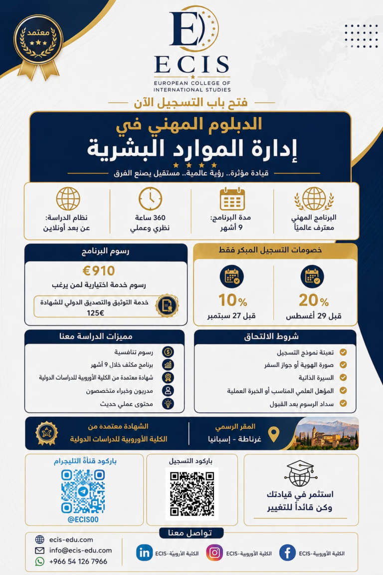 الدبلوم المهني في إدارة الموارد البشرية