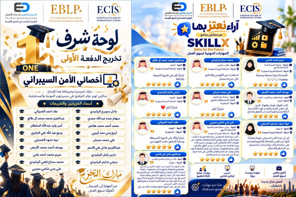 🎓 تخريج الدفعة الأولى من برنامج أخصائي الأمن السيبراني